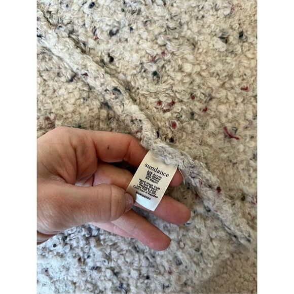 Sundance Coastal Secrets Vest Alpaca Blend Open Front size Large Cream - Picture 7 of 9